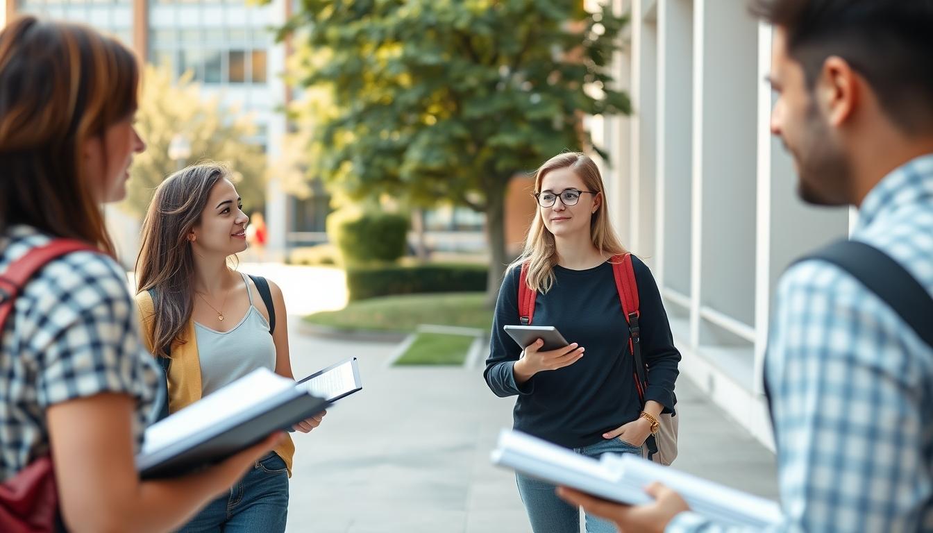 University campus and academic environment in Amsterdam